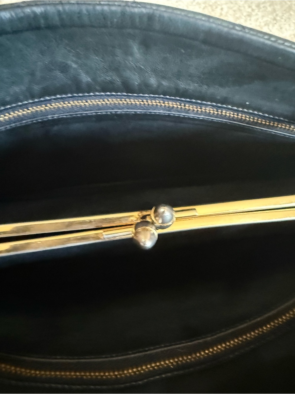 Chanel Matelasse Dark Navy VINTAGE AUTHENTIC with COA - Picture 7 of 15